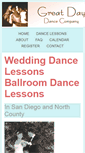 Mobile Screenshot of greatdaydance.com